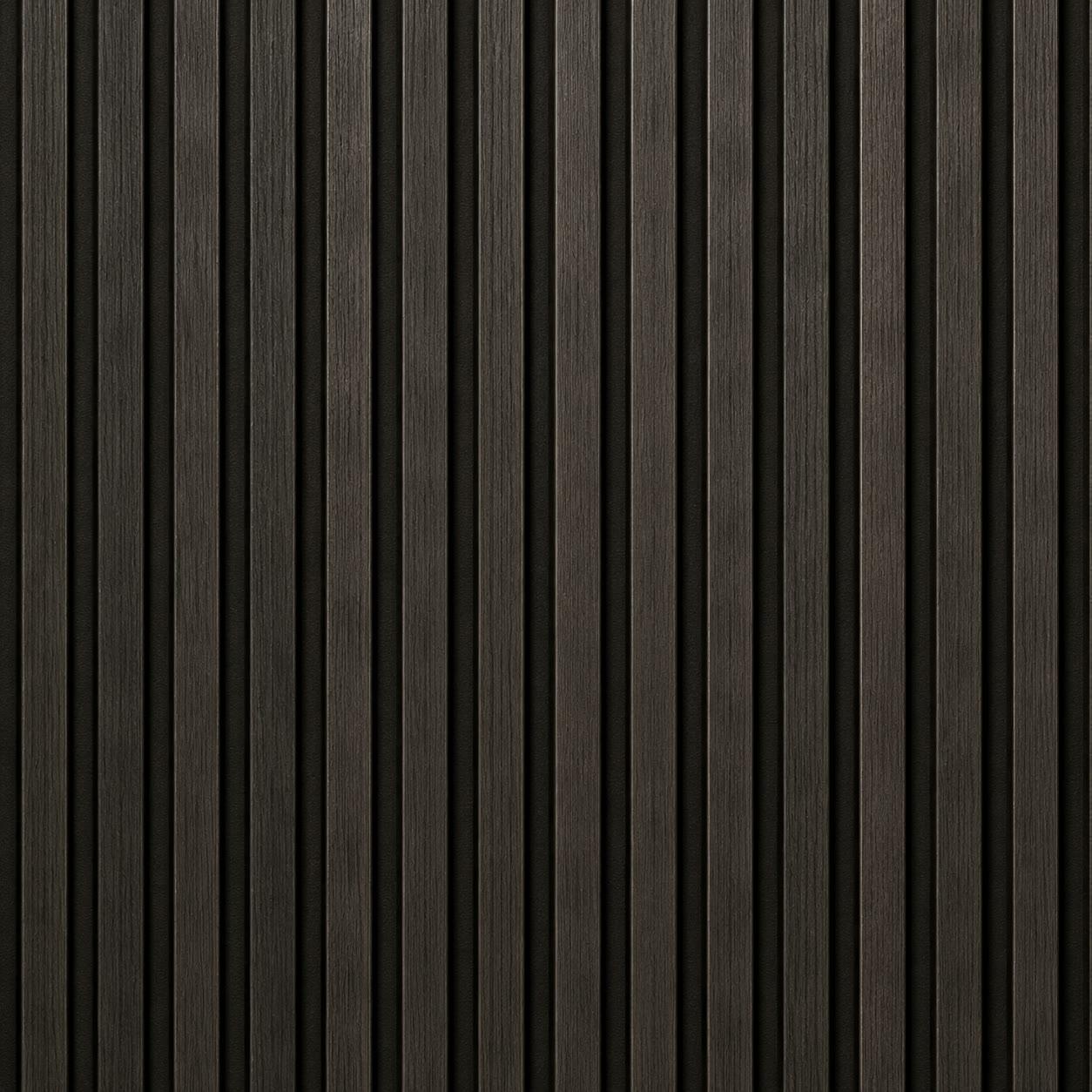 Fluted Walnut — Vertical rhythm in warm dark timber. Texture that reads as architecture.